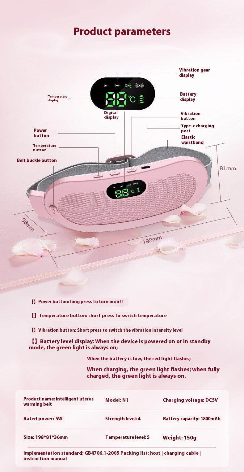 Heated Period Cramp Relief Belt