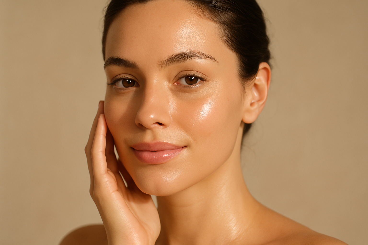 woman clear skin